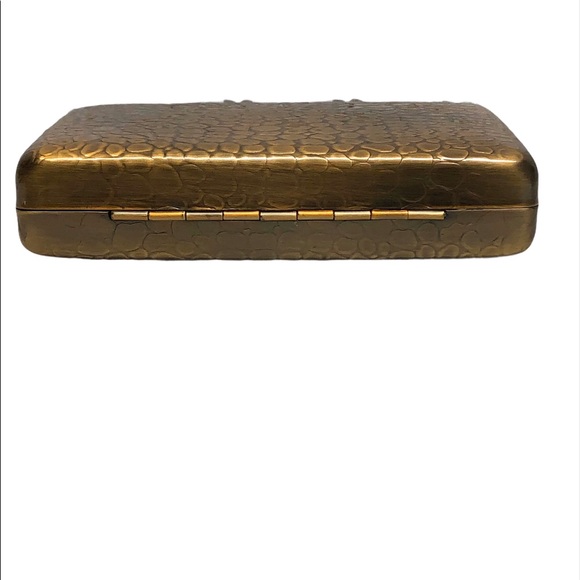 BCBGMaxAzria Gold Small Box Clutch - Picture 2 of 6